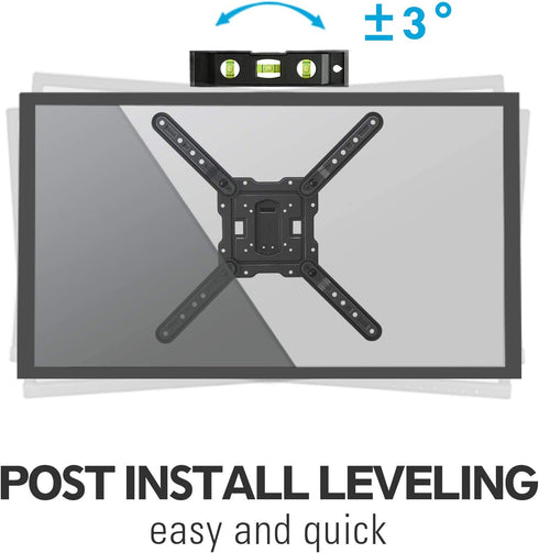 MOUNTUP TV Wall Mounts TV Bracket for Most 26-55 Inches TVs, Full Motion TV Wall Mount with Swivel and Extend 17.7 Inch, TV Mount with Swivel Articulating Arm, Max VESA 400x400mm, MU0009